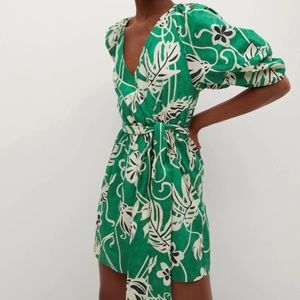 Mango Cotton Wrap Dress